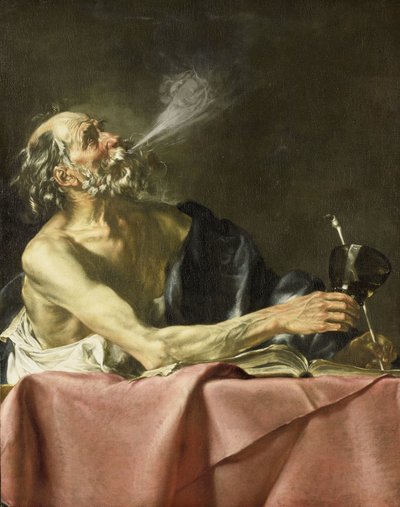 Der Raucher Allegorie der Vergänglichkeit von Hendrick van Someren