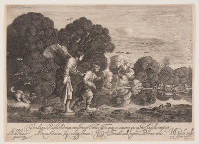 Tobias und der Engel Gabriel von Hendrick von Goudt