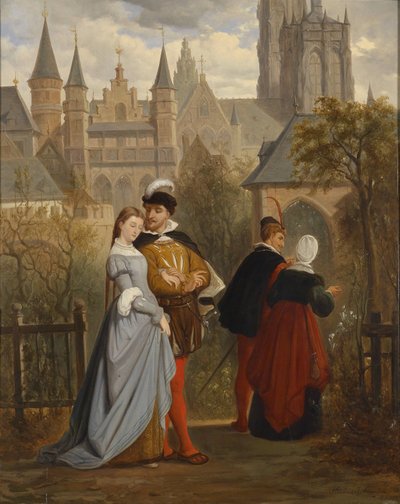 Szene aus Goethes Faust von Hendrik Frans Schaefels
