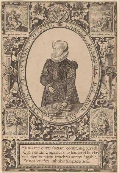Charlotte von Bourbon von Hendrik Goltzius