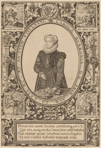 Charlotte von Bourbon von Hendrik Goltzius