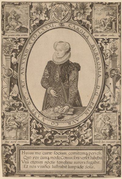 Charlotte von Bourbon von Hendrik Goltzius