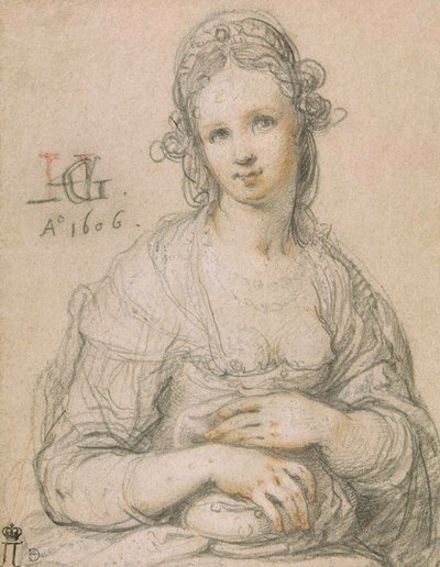 Kurtisane, 1606 von Hendrik Goltzius