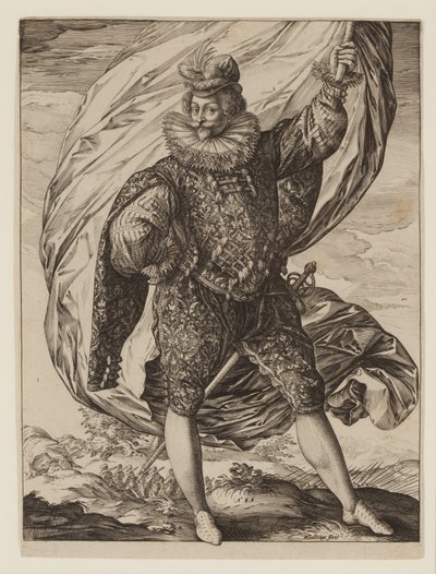 Fahnenträger Gerrit Pieters Ruicharer von Hendrik Goltzius