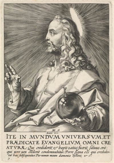 Salvator Mundi, ca. 1589 von Hendrik Goltzius