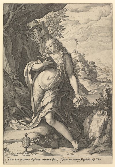 St. Maria Magdalena Büßerin, 1585 von Hendrik Goltzius
