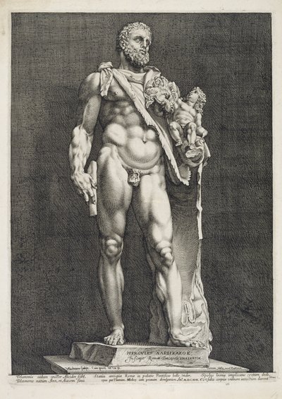 Der Kaiser Commodus als Herkules von Hendrik Goltzius