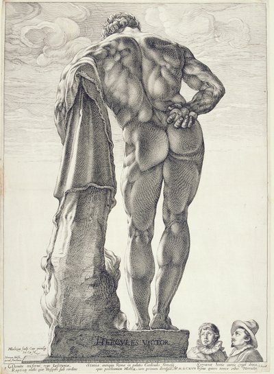 Der Farnesische Herkules, 1592 von Hendrik Goltzius