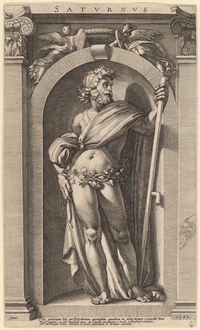 Saturn von Hendrik Goltzius after Polidoro da Caravaggio