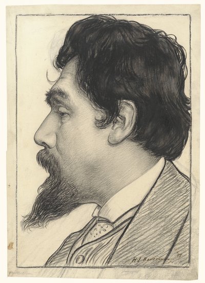 Porträt von Jan Toorop von Hendrik Johannes Haverman