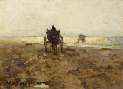 Clammers Pferdetreiben, um 1890 von Hendrik Johannes Weissenbruch