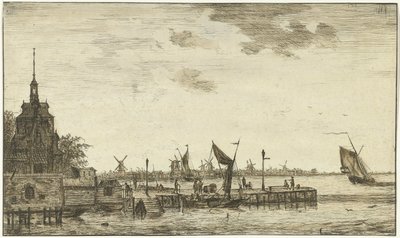Hafenansicht am Oude Hooft in Rotterdam von Hendrik Kobell