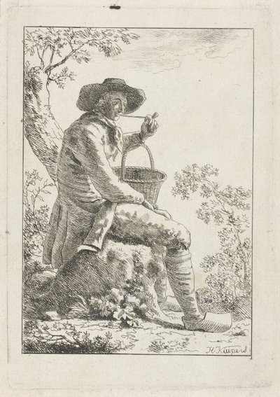 Rauchender Bauer von Hendrik Kuipers