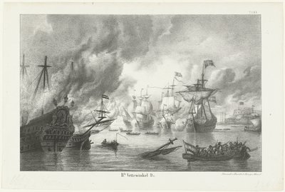 Der Zug nach Chatham, 1667 von Hendrik Vettewinkel