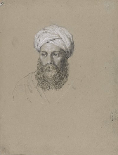 Kopf eines Arabers mit Turban von Hendrik Willem Cramer