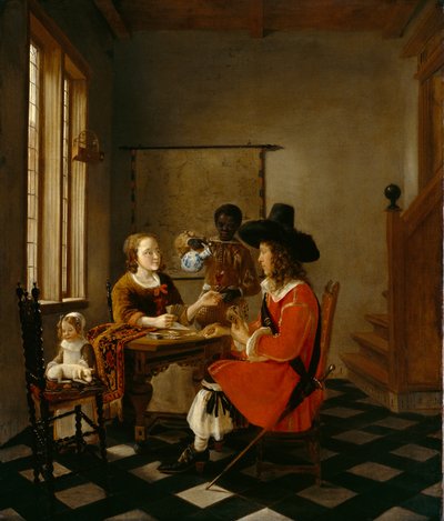 Das Kartenspiel, ca. 1660 von Hendrik van der Burch