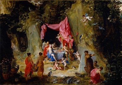 Odysseus und Kalypso von Hendrik van the Elder Balen