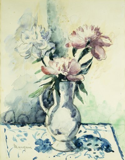 Strauß Pfingstrosen von Henri Charles Manguin