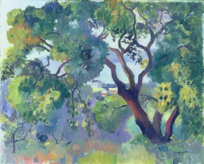Landschaft in Saint-Tropez von Henri Charles Manguin