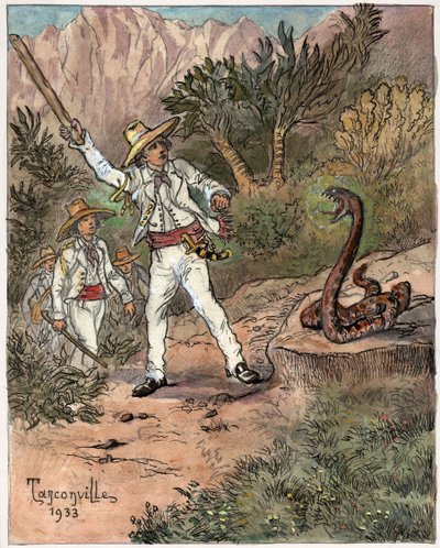 Schlangenangriff von Henri Garnier Tanconville