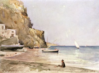 Der Hafen von Sorrent von Henri Joseph Harpignies