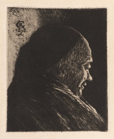 Kopf eines alten Mannes, 1872 von Henri Charles Guérard