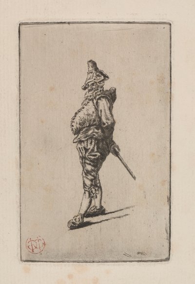 Punchinello, nach Meissonier, 1876 von Henri Charles Guérard