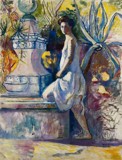 Jeanne an der Fontaine, Villa Demiere von Henri Charles Manguin