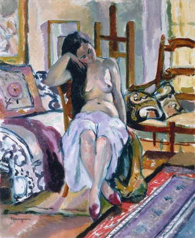 Akt in einem Innenraum von Henri Charles Manguin