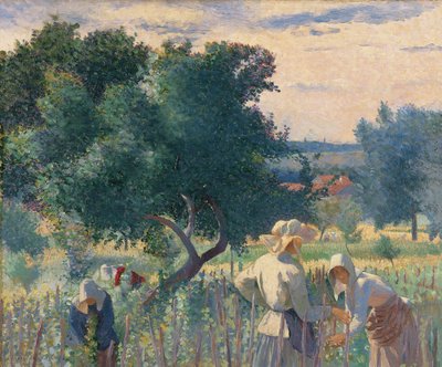 Frauen binden die Reben von Henri Edmond Cross