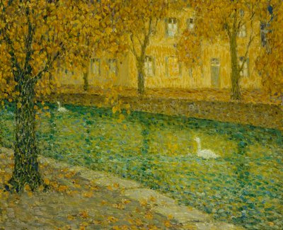 Der Kanal, Annecy von Henri Eugene Augustin Le Sidaner