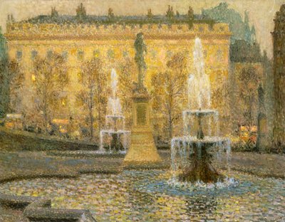 Trafalgar Square, London von Henri Eugene Augustin Le Sidaner
