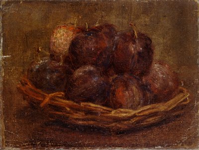 Ein Korb mit Pflaumen, 1869 von Ignace Henri Jean Fantin Latour