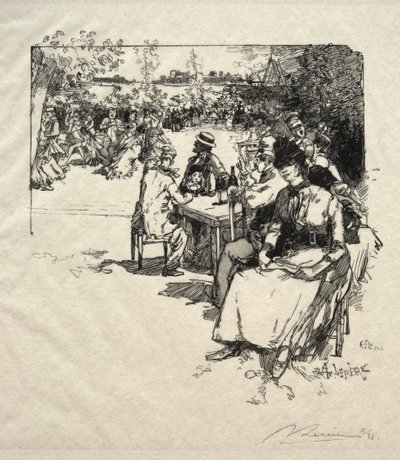 Ball am Point-du-Jour von Ignace Henri Jean Fantin Latour