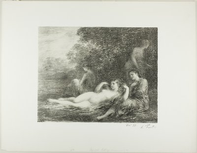 Badende Frauen, vierte große Platte von Ignace Henri Jean Fantin Latour