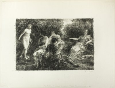 Badende Frauen, dritte große Platte von Ignace Henri Jean Fantin Latour