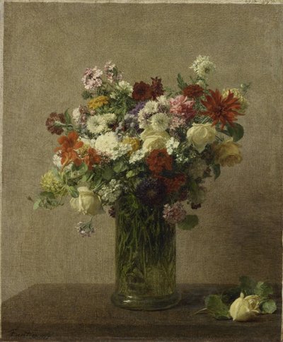 Blumen aus der Normandie von Ignace Henri Jean Fantin Latour