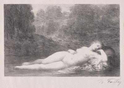 Im Wasser liegend von Ignace Henri Jean Fantin Latour