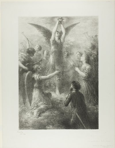 Vorspiel zu Lohengrin, zweite Platte von Ignace Henri Jean Fantin Latour