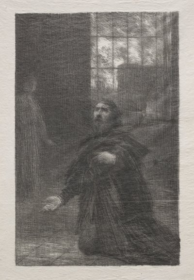 Rienzi, Akt V: Rienzis Gebet von Ignace Henri Jean Fantin Latour