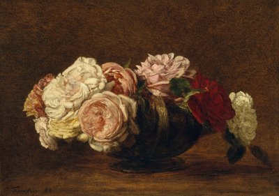 Rosen in einer Schale, 1883 von Ignace Henri Jean Fantin Latour