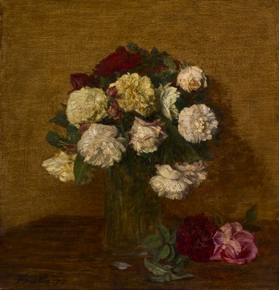 Rosen in einer Vase von Ignace Henri Jean Fantin Latour