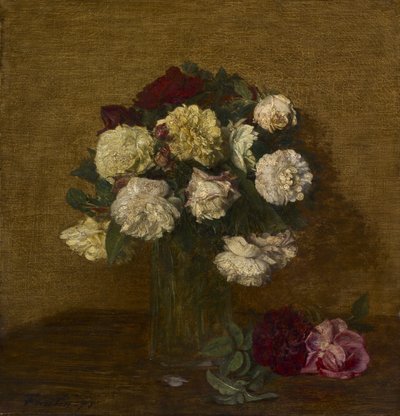 Rosen in einer Vase, 1878 von Ignace Henri Jean Fantin Latour