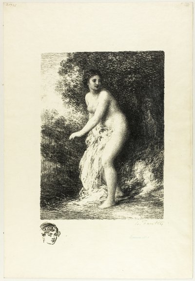 Stehender Badender, zweite Platte von Ignace Henri Jean Fantin Latour
