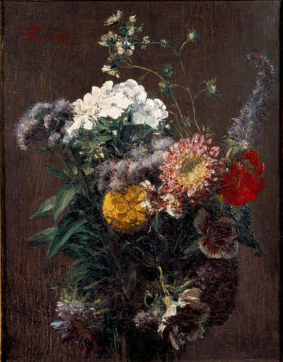 Stillleben: gemischte Blumen, ca. 1850-1900 von Ignace Henri Jean Fantin Latour