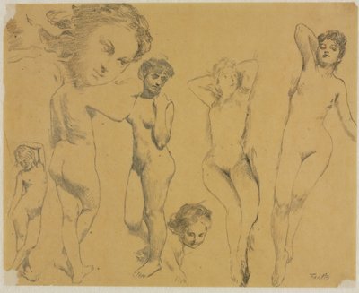 Studien weiblicher Akte von Ignace Henri Jean Fantin Latour