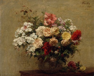 Sommerblumen, 1880 von Ignace Henri Jean Fantin Latour