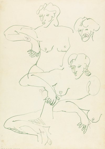 Fünf Studien einer weiblichen Figur von Henri Gaudier Brzeska