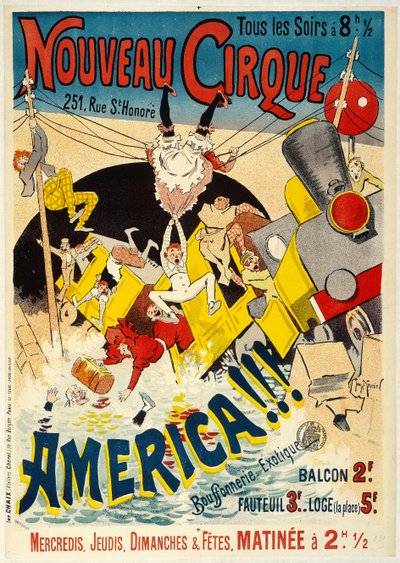 Nouveau Cirque, 1895 von Henri Georges Meunier