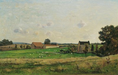 Das Landgut von Saulce (Dept. Gonne) von Henri Joseph Harpignies